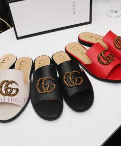 18612-6Gucci Classic Low heeled Cool Drags Original Edition One to One High imitation Crafte50tj04nh
