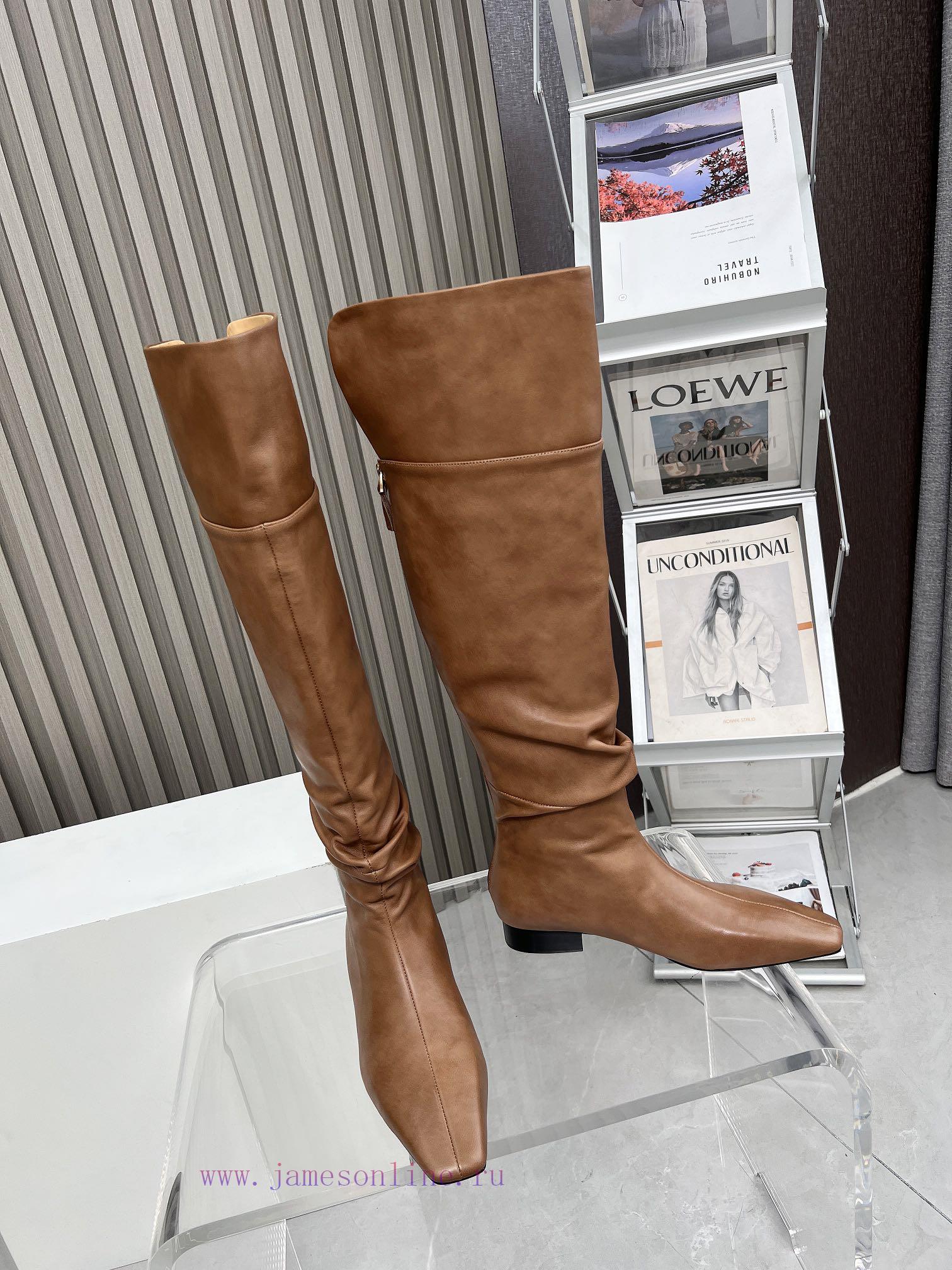 Top tier high-quality versionThe row minimalist ceiling Chelsea boots retro small pleated hi5qv6ke8d - Image 4