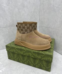GG2024 new women's and ankle boots wool boots. This Cruise 2024 boot is both stable and luxuinu73ydv