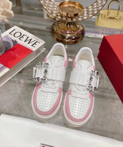 24 new styles of Zhou Dongyu~Tang Yan~Linda's dream shoes RV square button white shoes lightjpeavimf