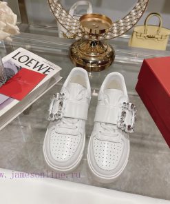 24 new styles of Zhou Dongyu~Tang Yan~Linda's dream shoes RV square button white shoes lightypvqeo27