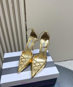 AQUAZZURA 24 Spring/Summer New Collection asCrystal high heels with adjustable ankle strap aymak9zp8