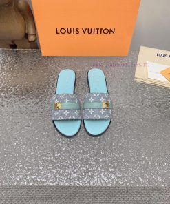 2024 LV Donkey Home Spring/Summer New Slippers 11 Haute Couture, Retro and Novel Style, Fabr4qanepgy