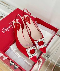 ️𝑹𝒐𝒈𝒆𝒓𝑽𝒊𝒗 * 𝒆𝒓 New Virgule diamond buckle comma heel with high heels | Top purchasing level-eoeu3nbp