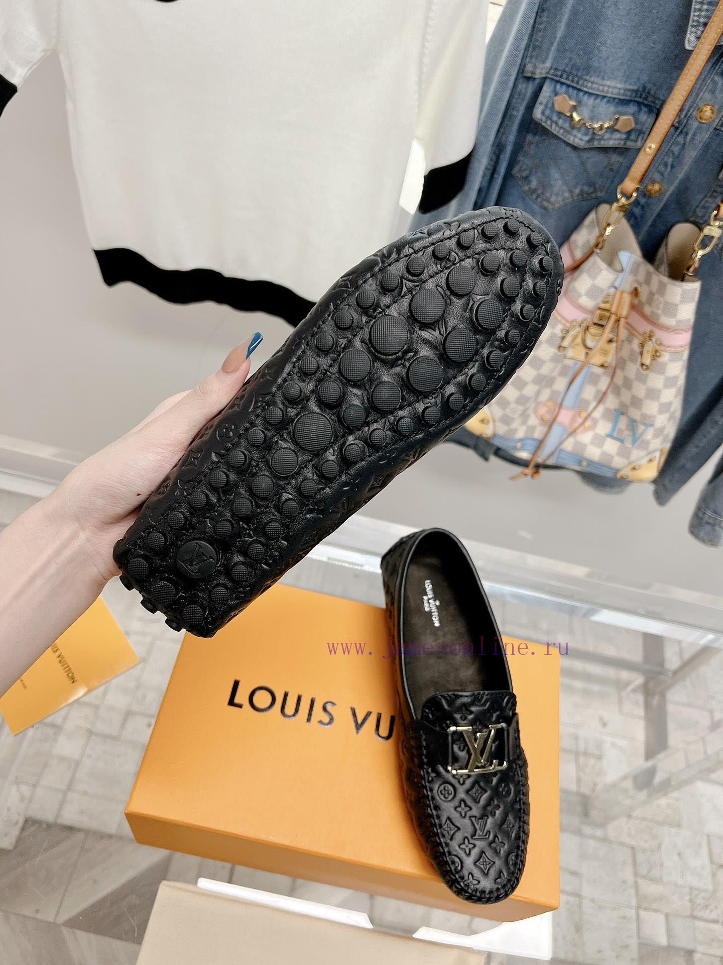 𝐋𝐨𝐮𝐢𝐬𝐕𝐮𝐢𝐭𝐭𝐨𝐧 Purchasing grade full new bean shoes, classic and versatile, exquisite oil edgedl08myn0 - Image 8