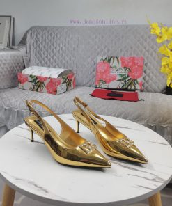 New Top DG2023 official website synchronized new hollowed out DG buckle high-heeled sandalsPdz5h71rk