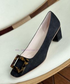 Amber buckle, high-quality produced in Dongguan, suede blackAs a must-have shoe brand for wo8eef7i0x