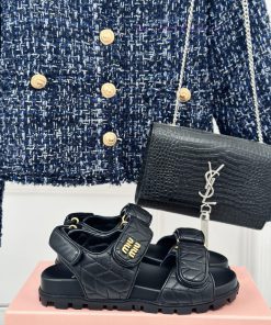 MIU MIU Classic Velcro Beach SandalsThis sandal is really cute. The upper foot is super softu7oa6k1a