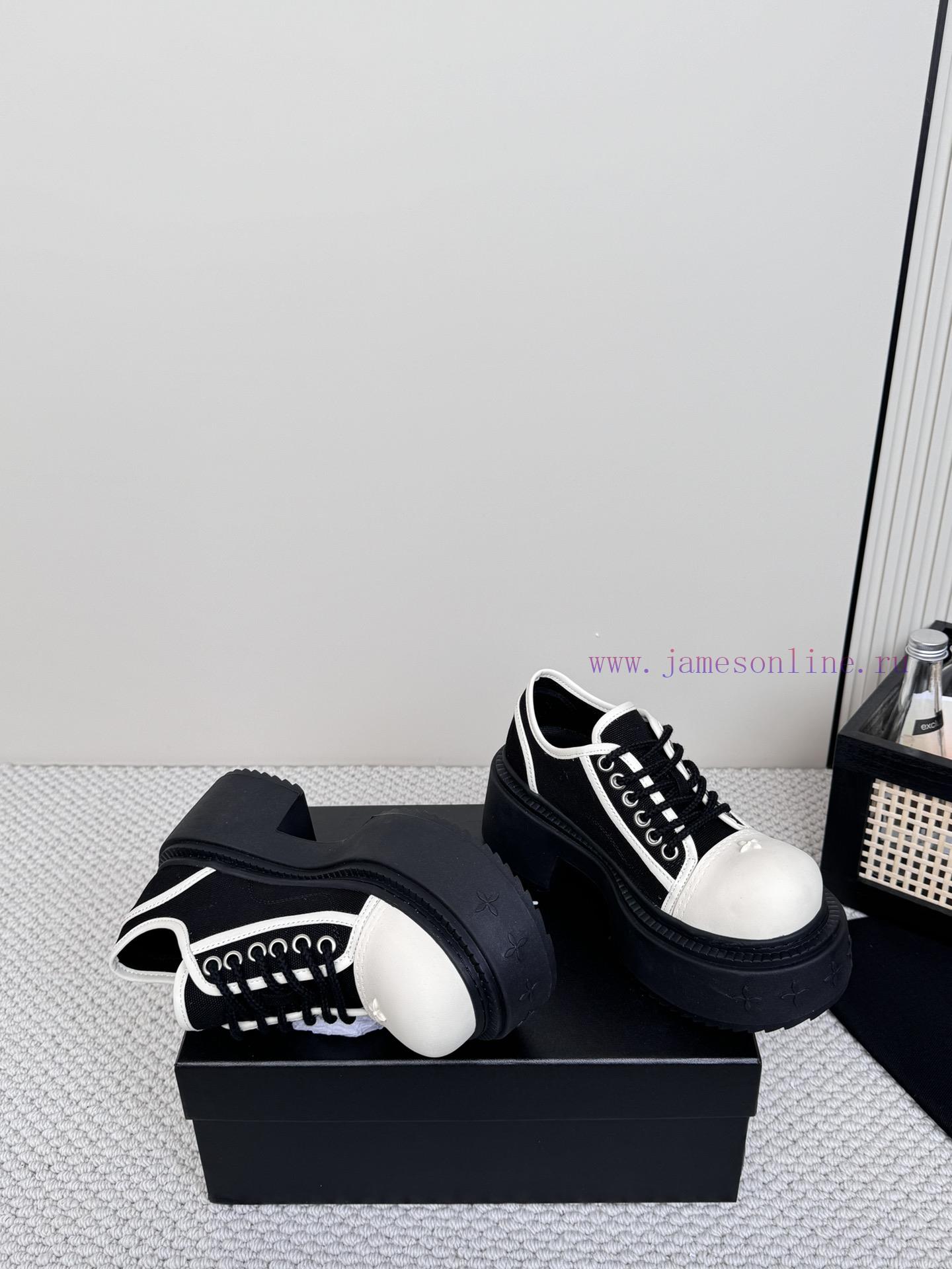 SMFK China-Chic Tide's latest popular cross flower big head thick soled derby shoesVersatilessid5822 - Image 4
