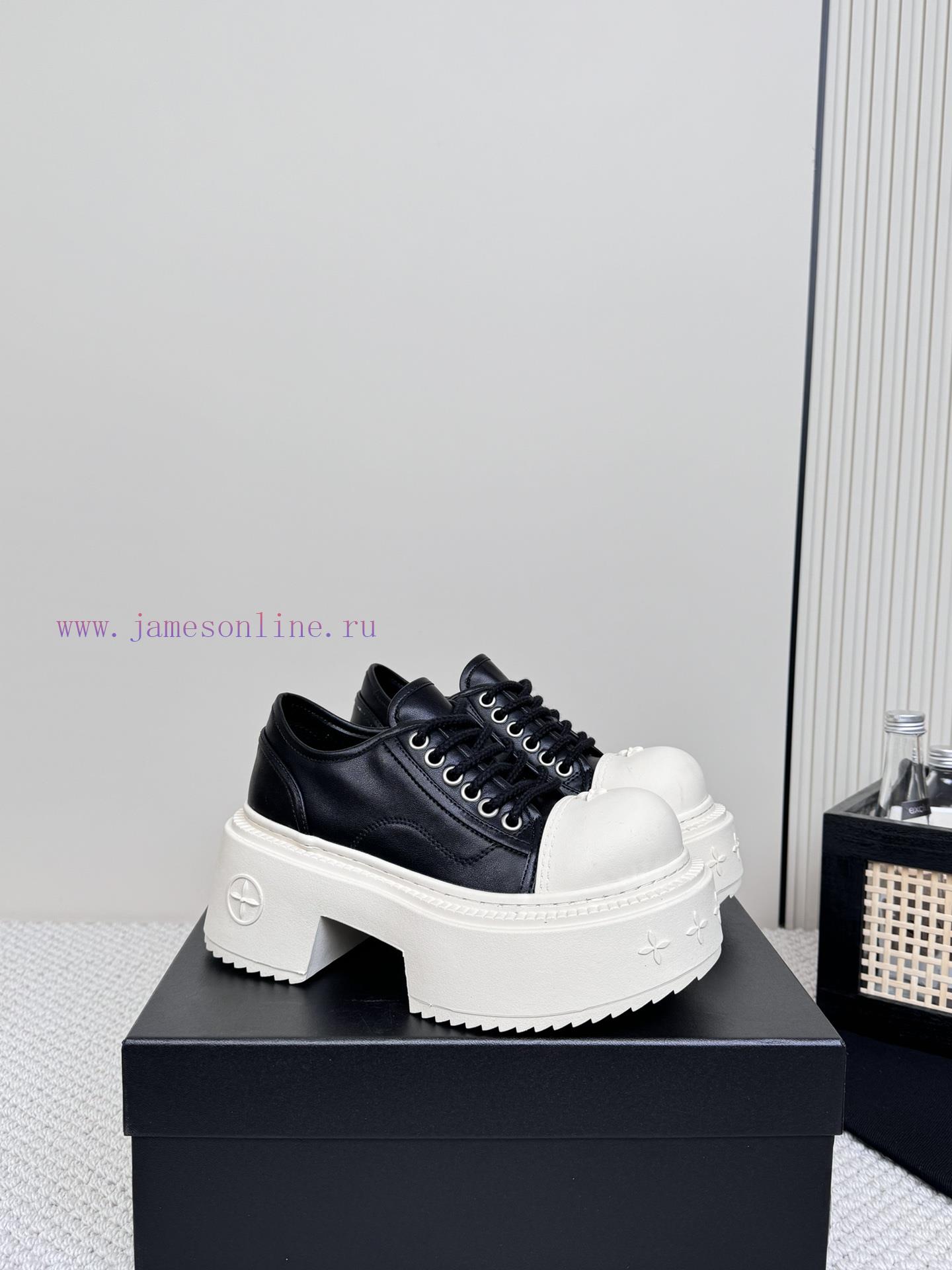 SMFK China-Chic Tide's latest popular cross flower big head thick soled derby shoesVersatileh8z2tc4t - Image 3