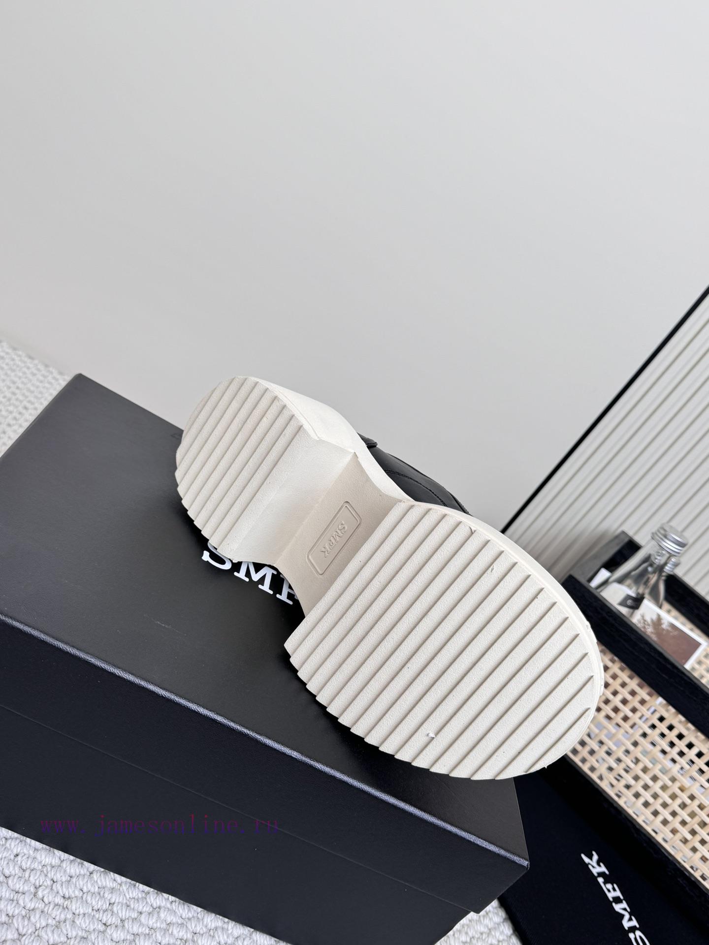 SMFK China-Chic Tide's latest popular cross flower big head thick soled derby shoesVersatileh8z2tc4t - Image 9