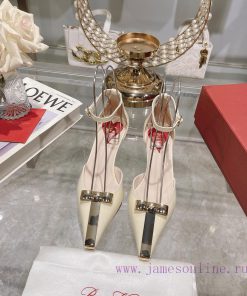 𝐑𝐨𝐠𝐞𝐫𝐕𝐢𝐯𝐢 * 24 Early Spring New Cat Heel Shoes Virgule Diamond Buckle High Heel Rear Loop wi2ri18sn8