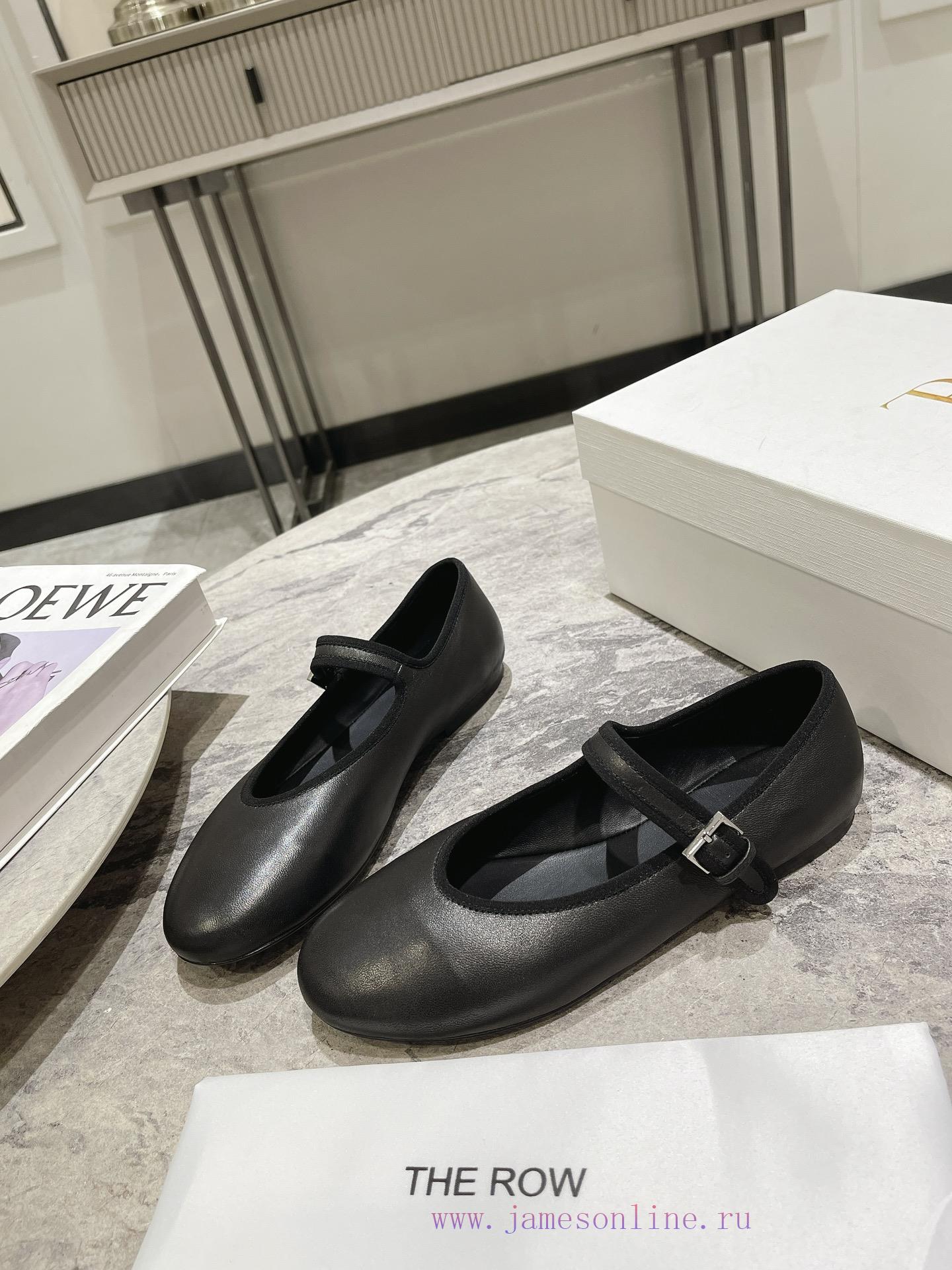 The row ss24 new arrival~THE ROW 24 new Mary Jane shoes, ultimate simplicity but full of tonhn1zbw0 - Image 4