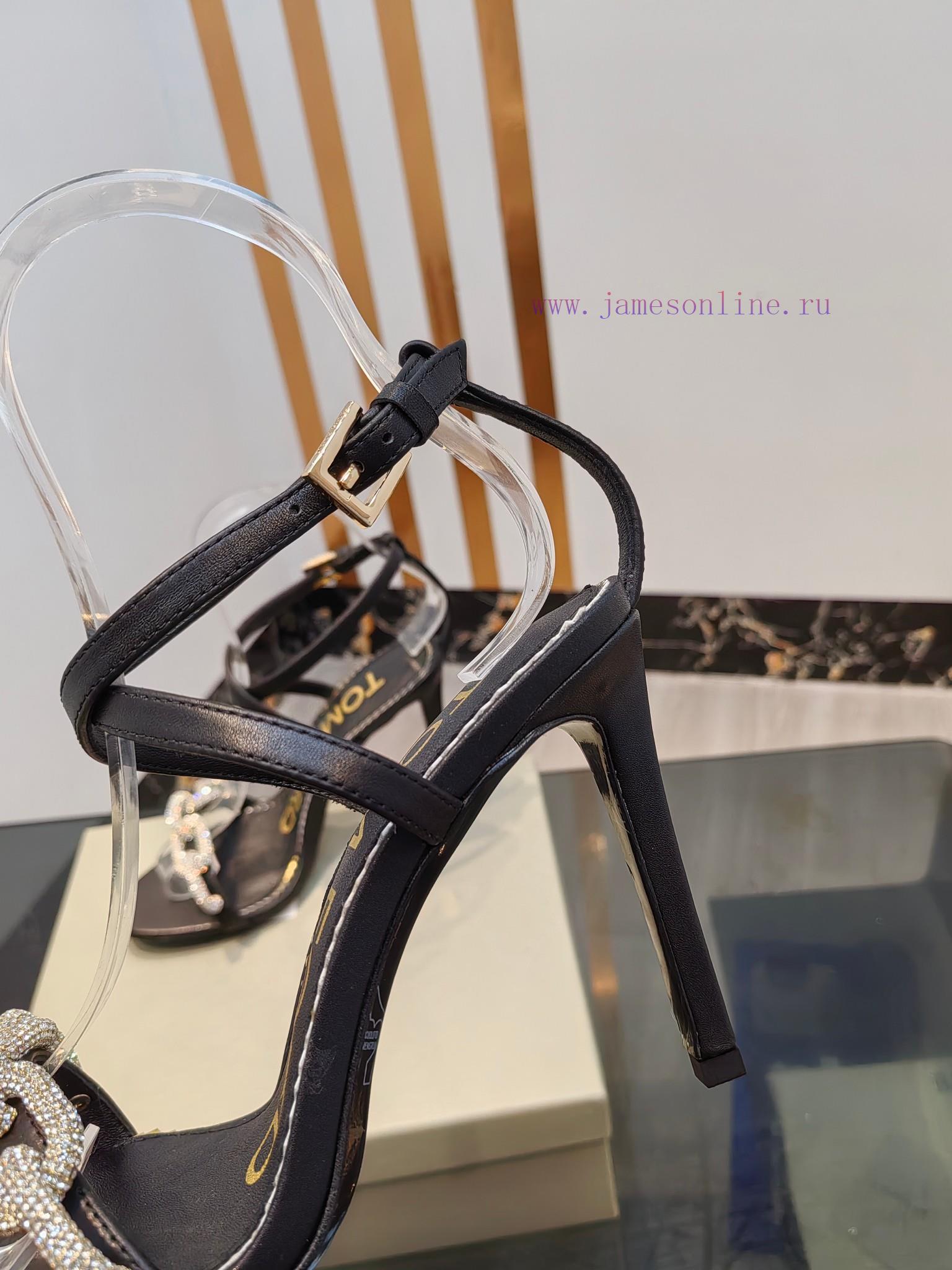 TOM FORD Top High Heel SandalsImported cowhide upperFoot pad sheepskinAAA grade original blasn6movvz - Image 6