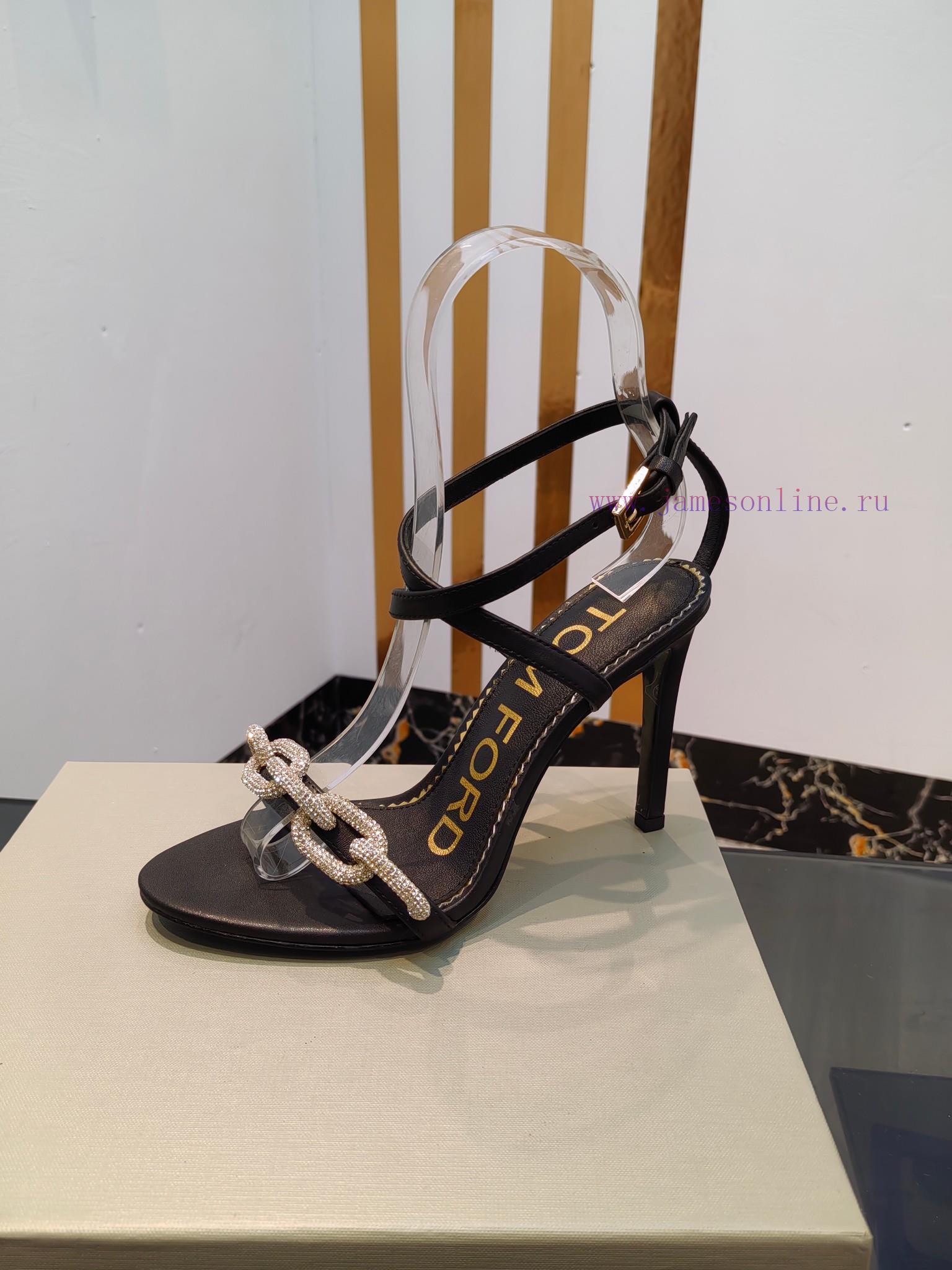 TOM FORD Top High Heel SandalsImported cowhide upperFoot pad sheepskinAAA grade original blasn6movvz - Image 10