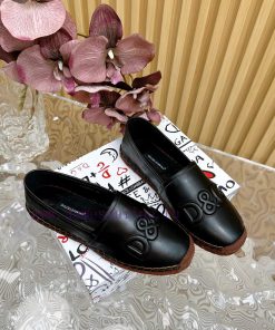 Dolce&Gabbana Banner embossed fisherman's shoes——————————The style of D&G hemp bottom fishin9e7hu9e3