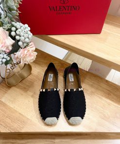 Women's and Men's 290Valentino Garavani/Valentino canvas new fisherman's shoes-Rivet decoratgl6x8oy9