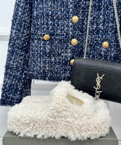 Balenciaga | Balenciaga 24S New Product Letter Embroidered Thai Thick Bottom Di Hairy Slippeugowfn09