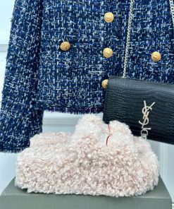 Balenciaga | Balenciaga 24S New Product Letter Embroidered Thai Thick Bottom Di Hairy Slippewjlx8s59