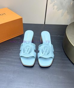 2024 early spring new LV donkey brand Louis Vuitton classic explosive hollow out thick heel o4a4kr2o