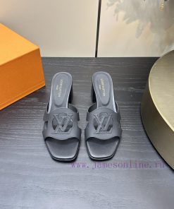 2024 early spring new LV donkey brand Louis Vuitton classic explosive hollow out thick heel l4yvpg90