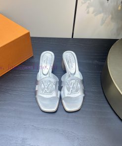 2024 early spring new LV donkey brand Louis Vuitton classic explosive hollow out thick heel nho1i5e6