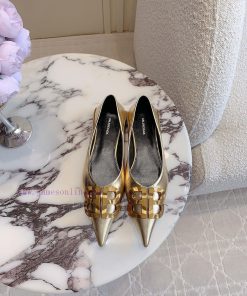 Balancing * Classic flat sole single shoe with small pointed design, elongated leg lines, clp5hvo2t5