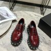 Alexander Wang's thick soled loafers, studded loafers, lace up Martin boots, and short boots4k290buu