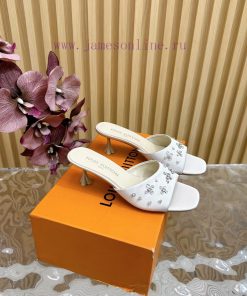 Top LV | Louis Vuitton2024 early spring new mid antique style sandals featuring rear empty s2b4srolf