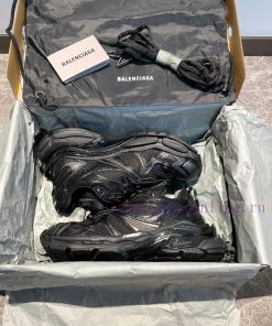 Top Balenciaga Balenciaga Runner round toe lace up thick soled low top black ️ The exterior hp54r9j4