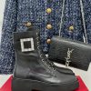 Roger Vivier | RV Classic Autumn/Winter Water Diamond Square Button Thick Bottom Short Bootsl6x41qd8