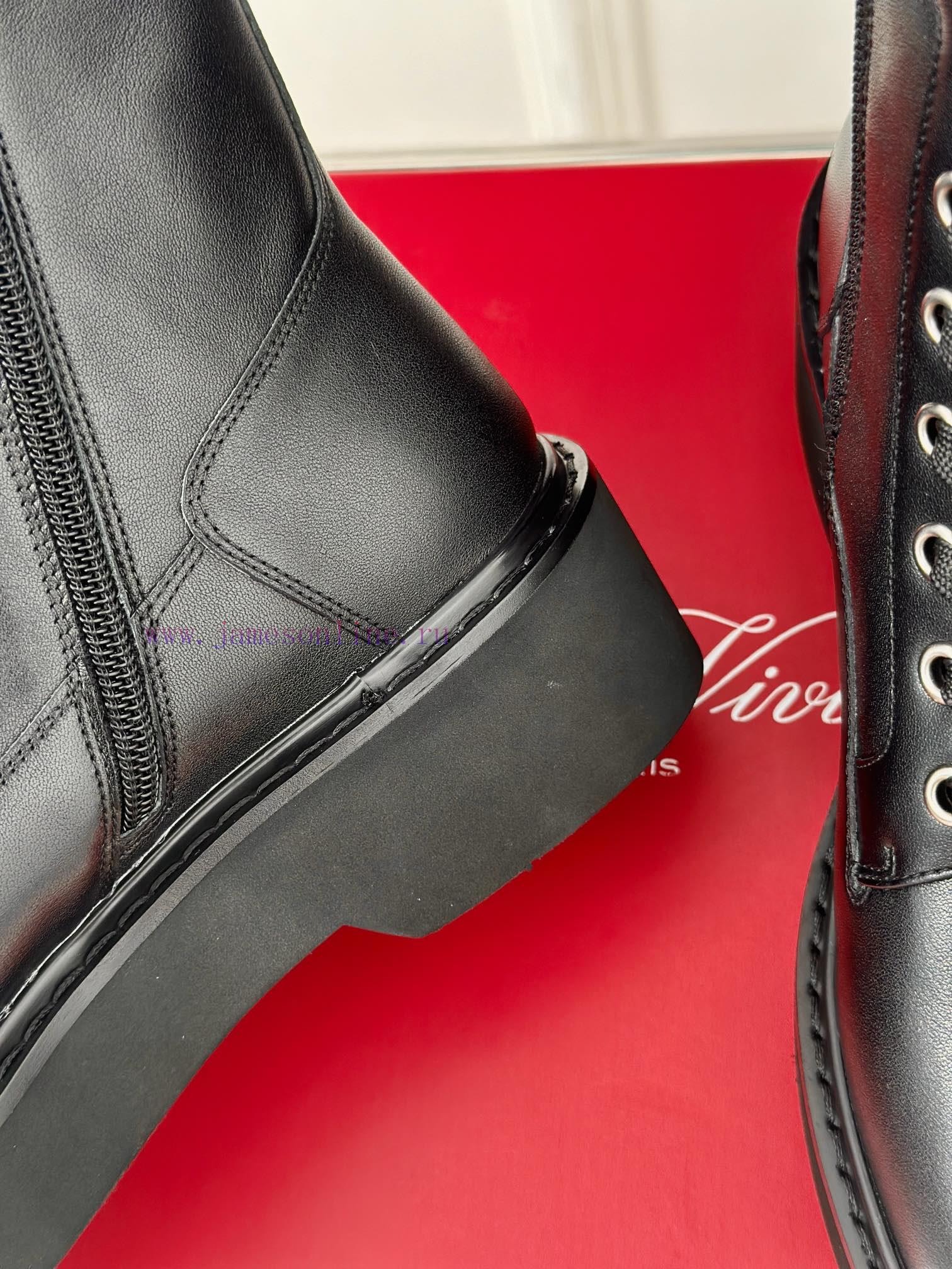 Roger Vivier | RV Classic Autumn/Winter Water Diamond Square Button Thick Bottom Short Bootsl6x41qd8 - Image 7