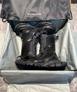 Top Balenciaga Balenciaga 3xl mesh distressed lace up low top dad shoes high top boots blackpw6yysx8