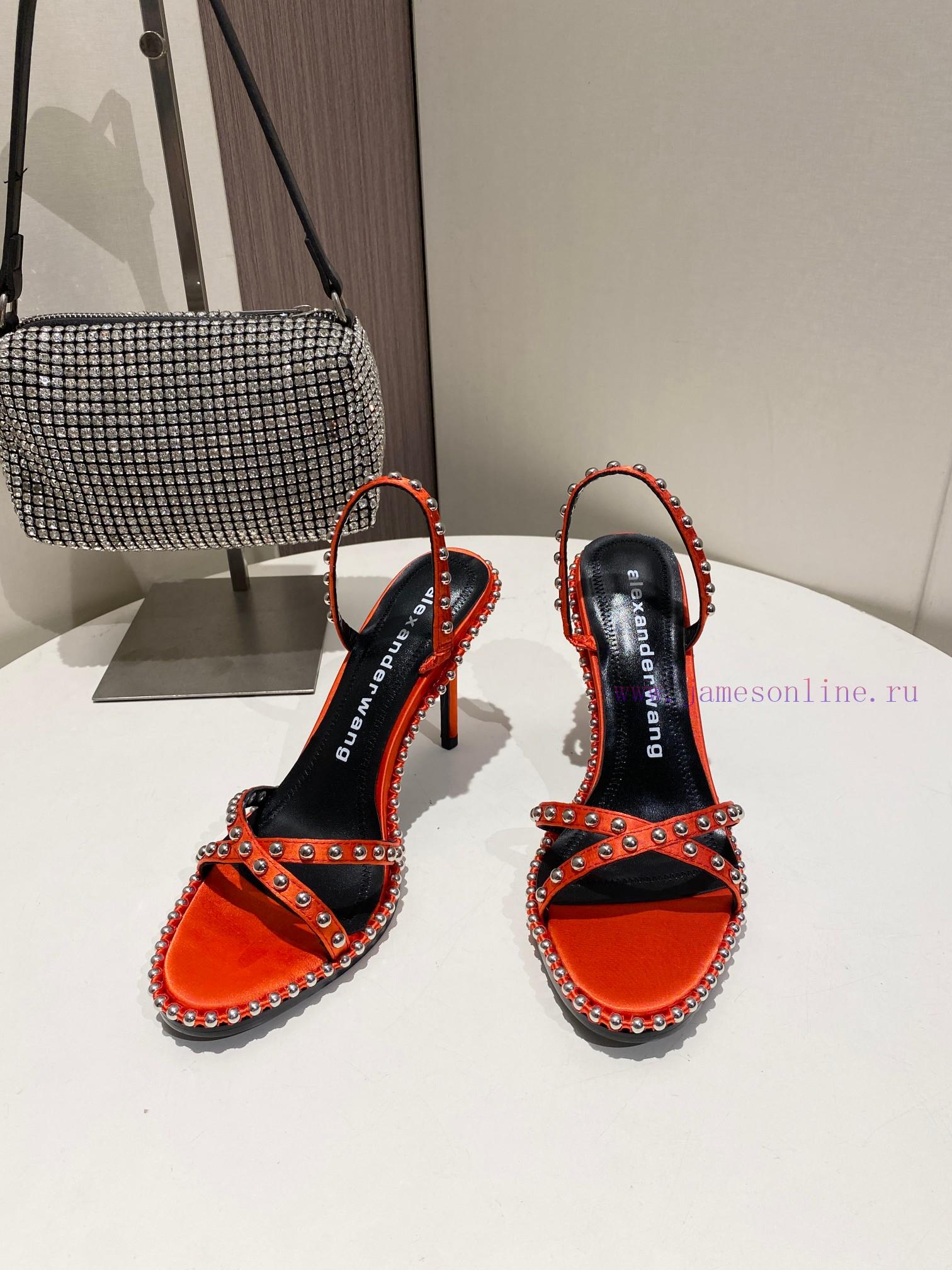 Alexander Wang Spring/Summer King High Quality High Heel Sandals Original logo with white lex5lysf4l - Image 3