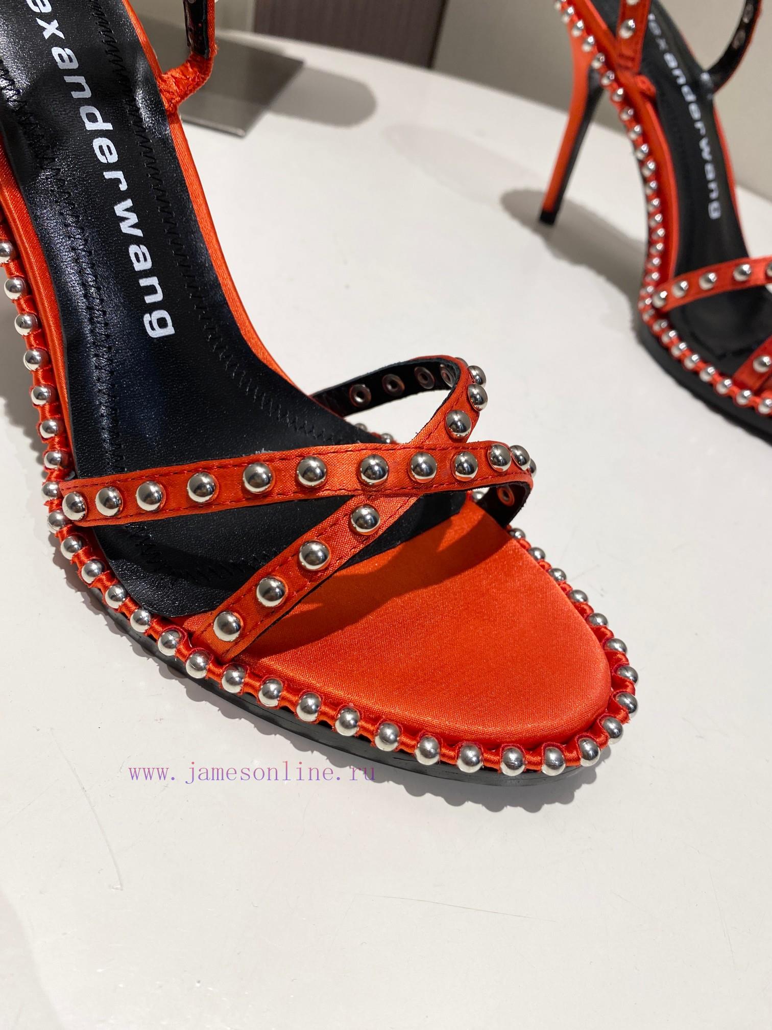 Alexander Wang Spring/Summer King High Quality High Heel Sandals Original logo with white lex5lysf4l - Image 7