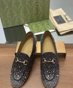 2025 early spring new Gucci Jordaan series multi facet crystal diamond loafers, aiming for t559msml0