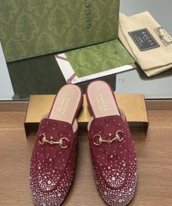 2025 Early Spring New Gucci Jordaan Series Multi faceted Crystal Diamond Le Fu Slippers, Yeag8cd425h