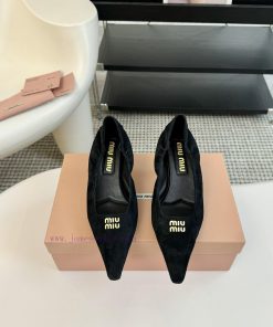 Short and shortMiu Miu 24ss autumn and winter Blok small square toe loafersThis Brock shoe fdzdopktz