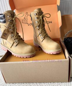 Purchasing versionLv x Timberland joint series of donkey brand vintage Martin boots, big yel0amom789