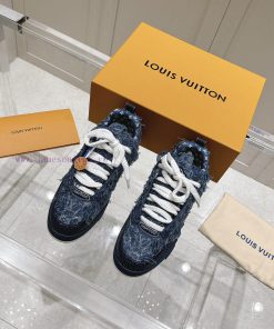 Men's styleThe LV skate tassel sneakers feature floral patterns on denim fabric, giving a vimtme6h9g