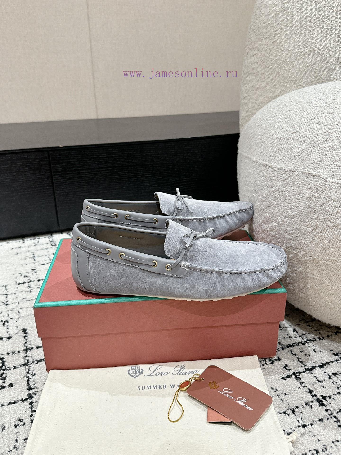 Top Men's StyleLoro Piana 25/Latest Men's Casual Bean ShoesThe upper of the shoe is made of gw9embrr - Image 3