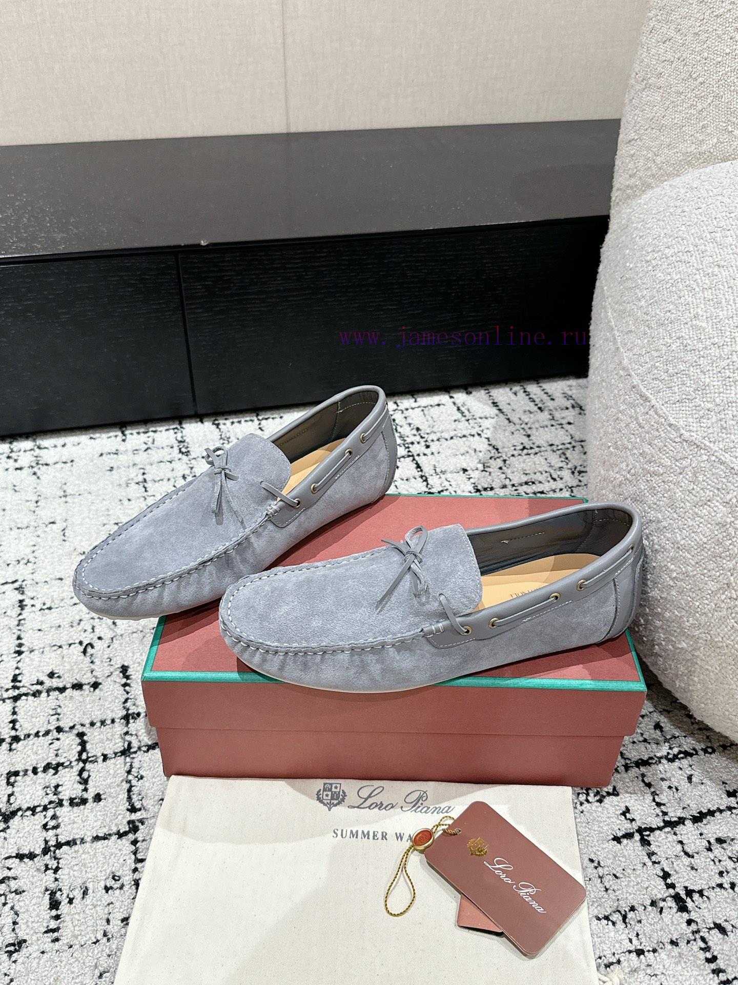 Top Men's StyleLoro Piana 25/Latest Men's Casual Bean ShoesThe upper of the shoe is made of gw9embrr - Image 4