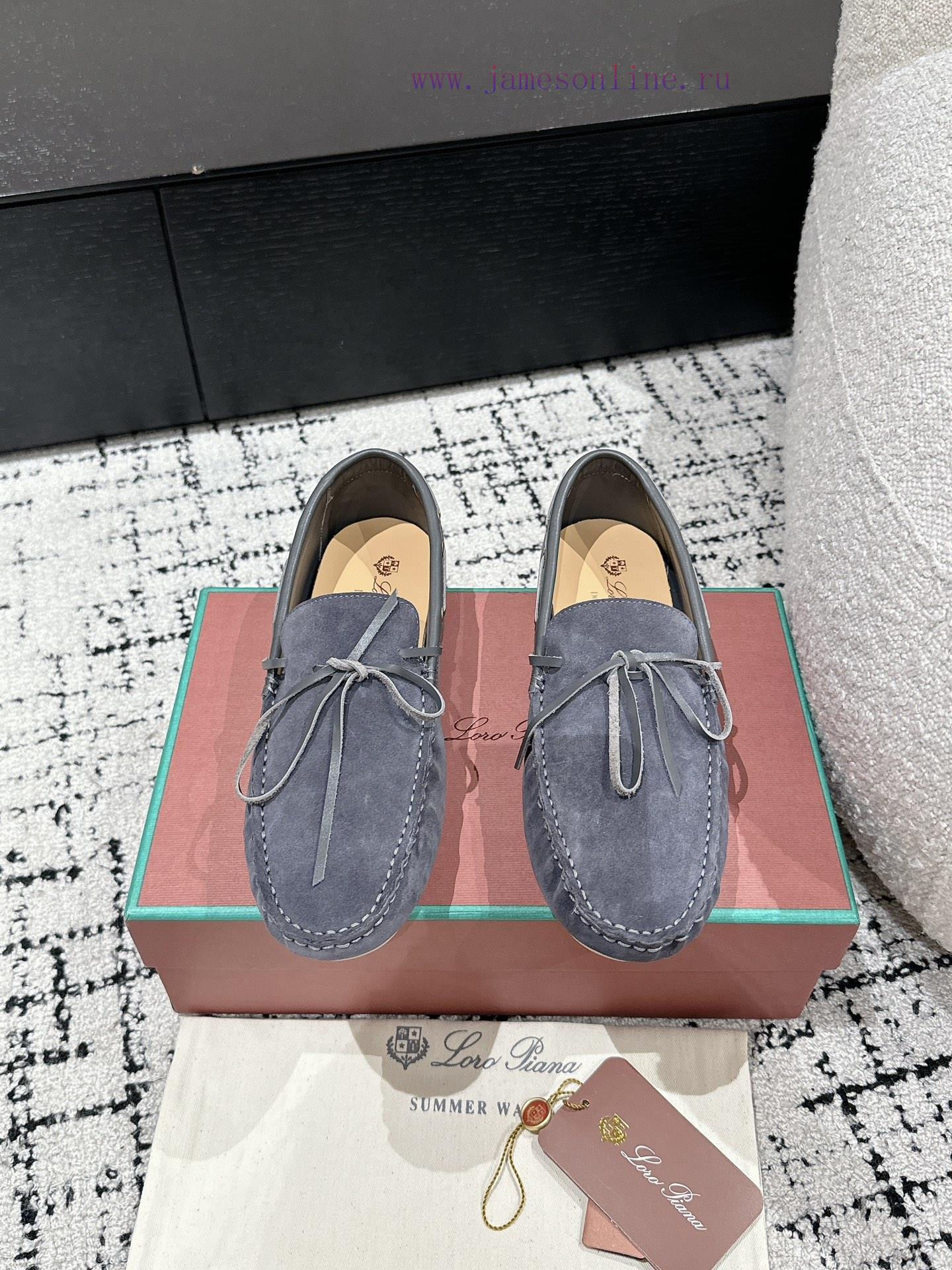Top Men's StyleLoro Piana 25/Latest Men's Casual Bean ShoesThe upper of the shoe is made of 50csusa4