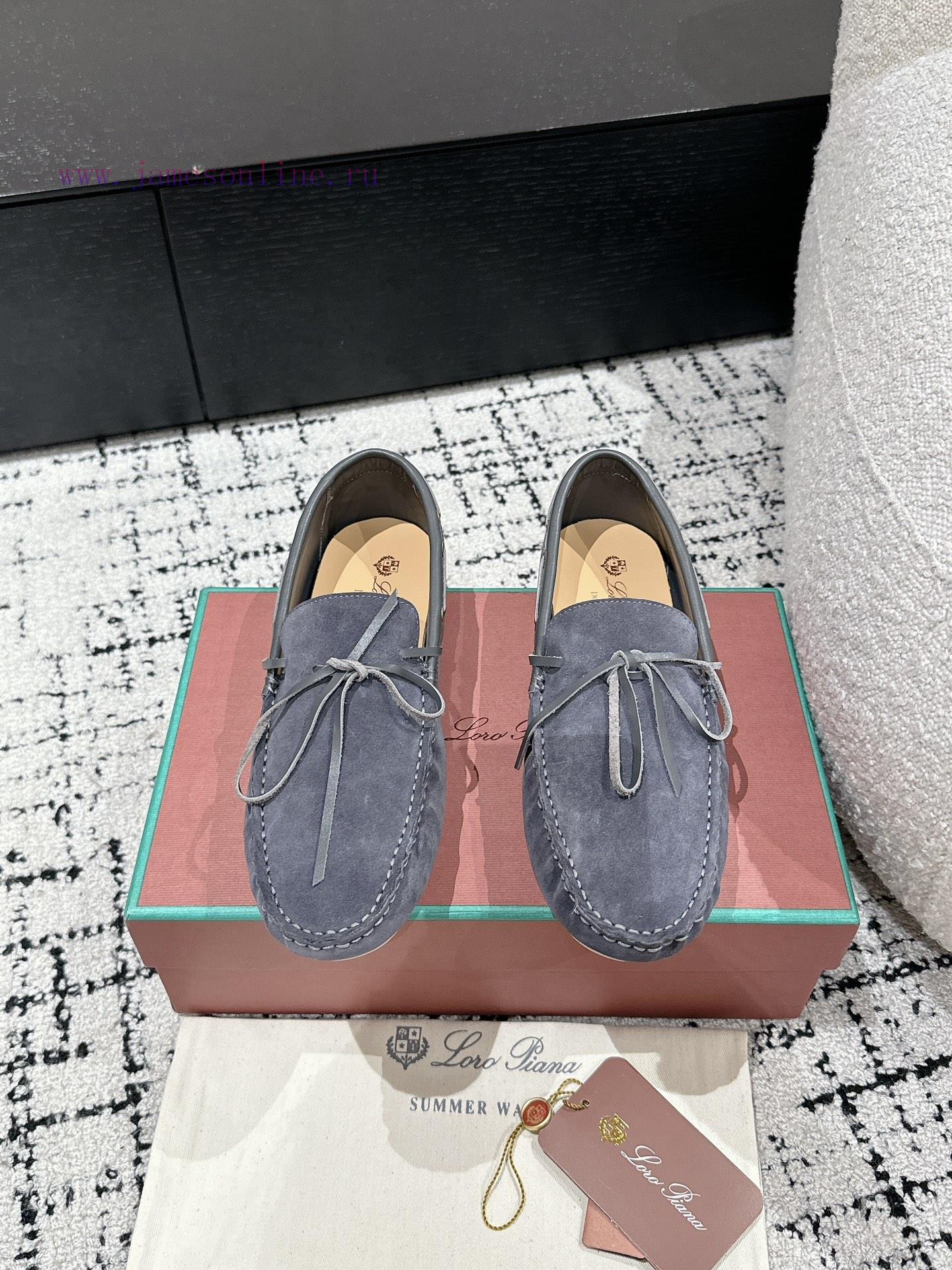 Top Men's StyleLoro Piana 25/Latest Men's Casual Bean ShoesThe upper of the shoe is made of 50csusa4 - Image 2