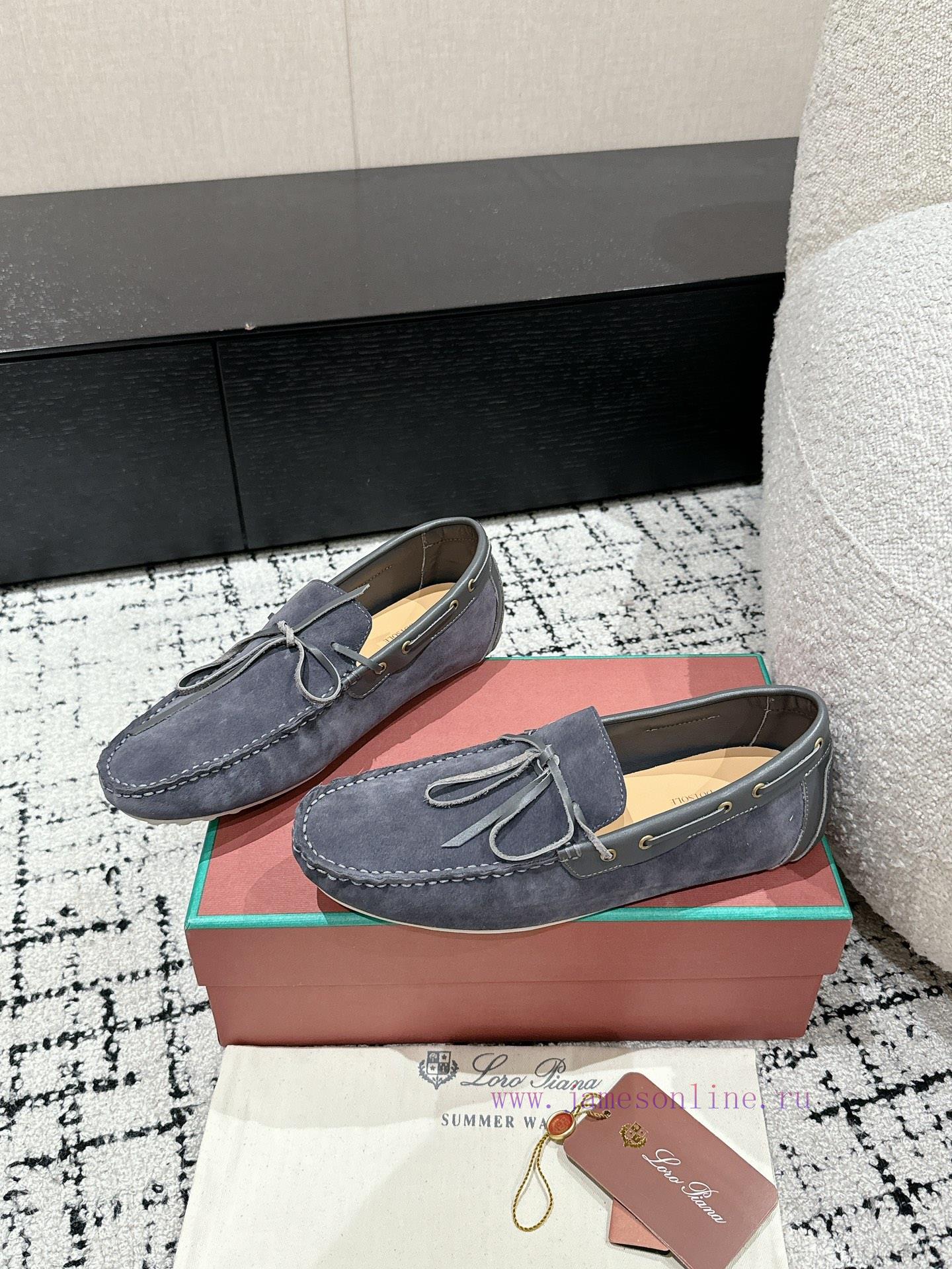 Top Men's StyleLoro Piana 25/Latest Men's Casual Bean ShoesThe upper of the shoe is made of 50csusa4 - Image 4