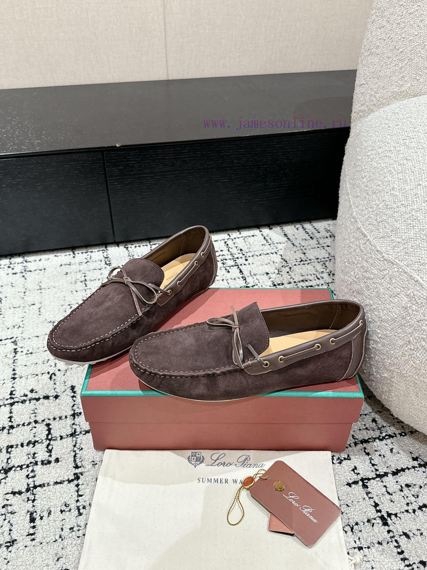 Top Men's StyleLoro Piana 25/Latest Men's Casual Bean ShoesThe upper of the shoe is made of qd7ddtyb - Image 4