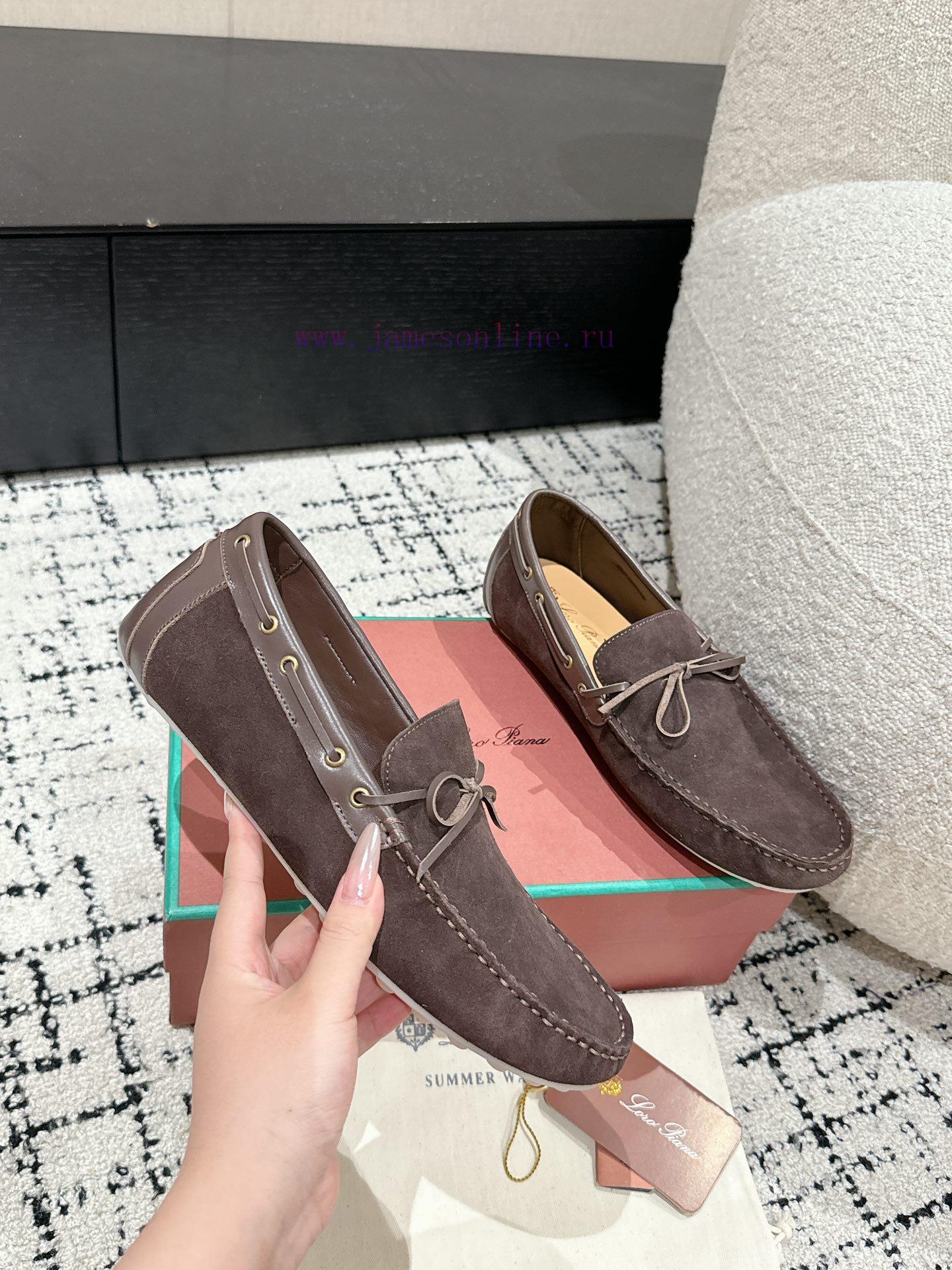 Top Men's StyleLoro Piana 25/Latest Men's Casual Bean ShoesThe upper of the shoe is made of qd7ddtyb - Image 6