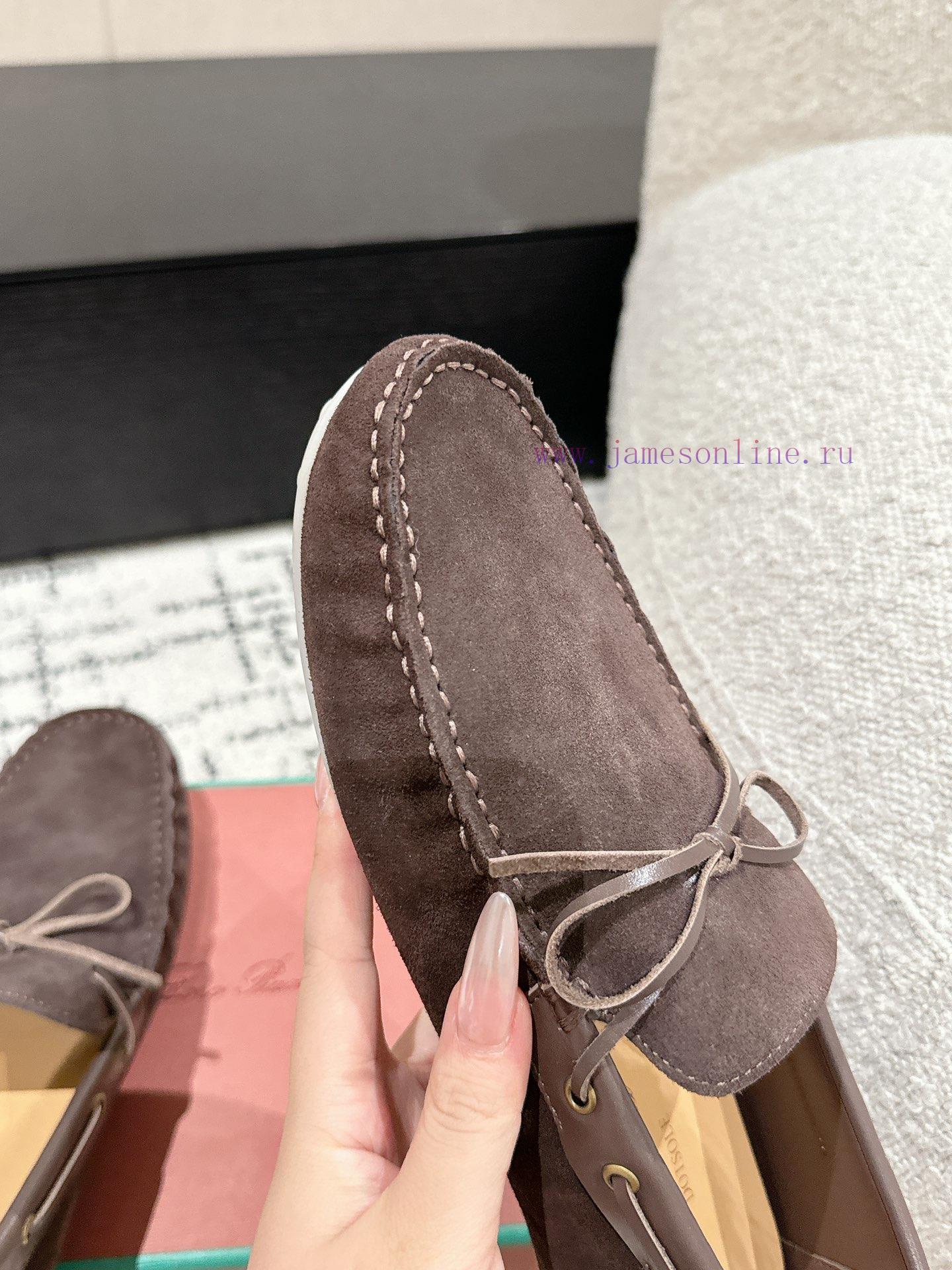 Top Men's StyleLoro Piana 25/Latest Men's Casual Bean ShoesThe upper of the shoe is made of qd7ddtyb - Image 7
