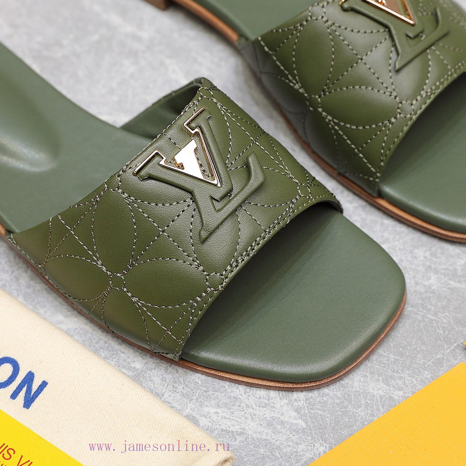 Top versionLV new slippers - embroidered style▶️ Original mold bottom flowerLV | Louis Vuittzbzpavx6 - Image 3