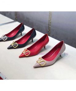 Flat bottomed pointed single shoes - Top of the line Valentino/Valentino VT latest metal Vlolbo1rlrp